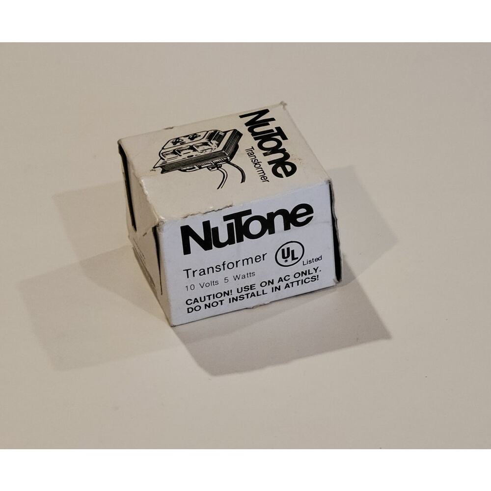 NuTone 515-T Door Bell Transformer Primary 120-Volts, Seconary 10-Volts New